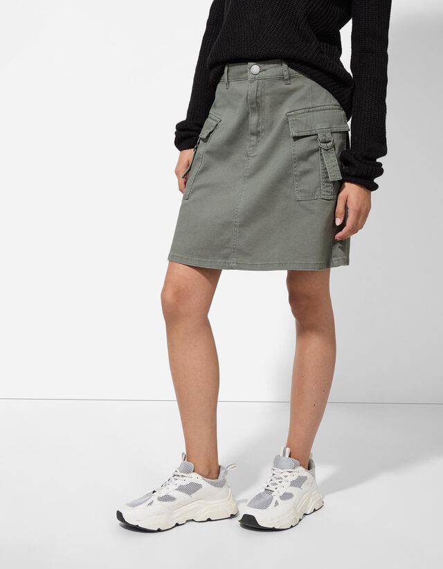 Cargo szoknya - zöld