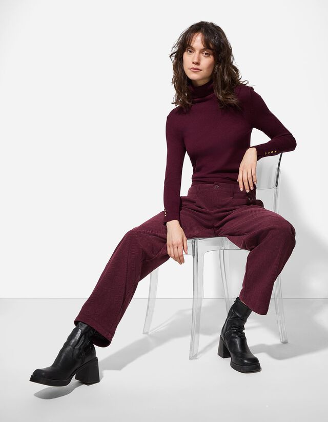 Nadrág - Kordbársony - barna