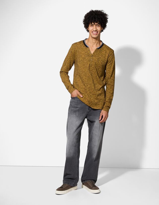 Hosszú ujjú felső - Kétrétegű hatás - zöld