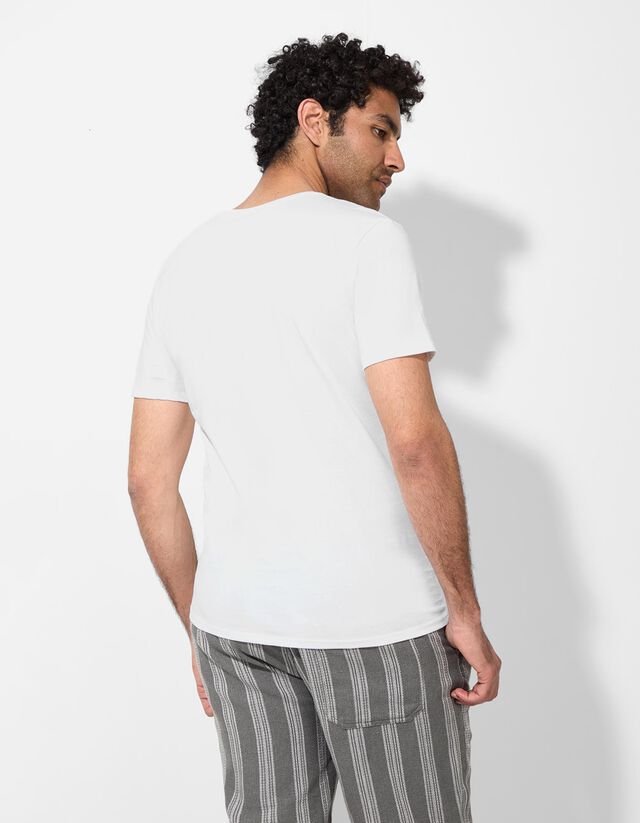 Póló - Nyomott minta - fekete