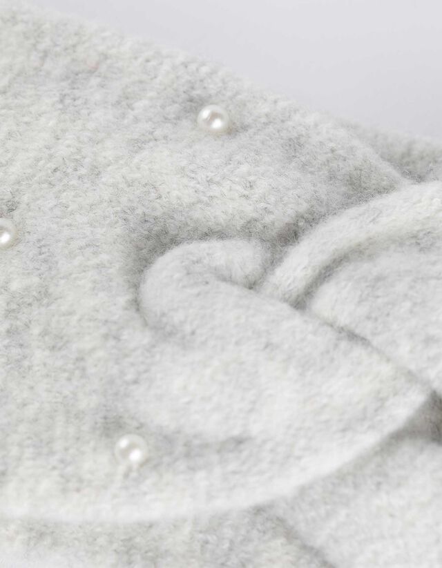 Fejpánt - Gyöngyökkel díszítve - feher