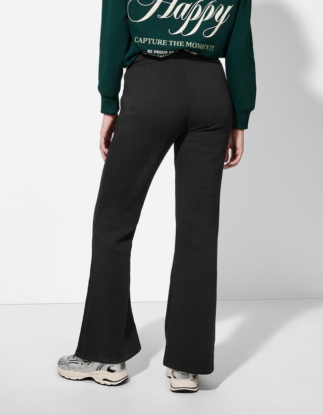 Szabadidőnadrág - Szélesített szabás - fekete