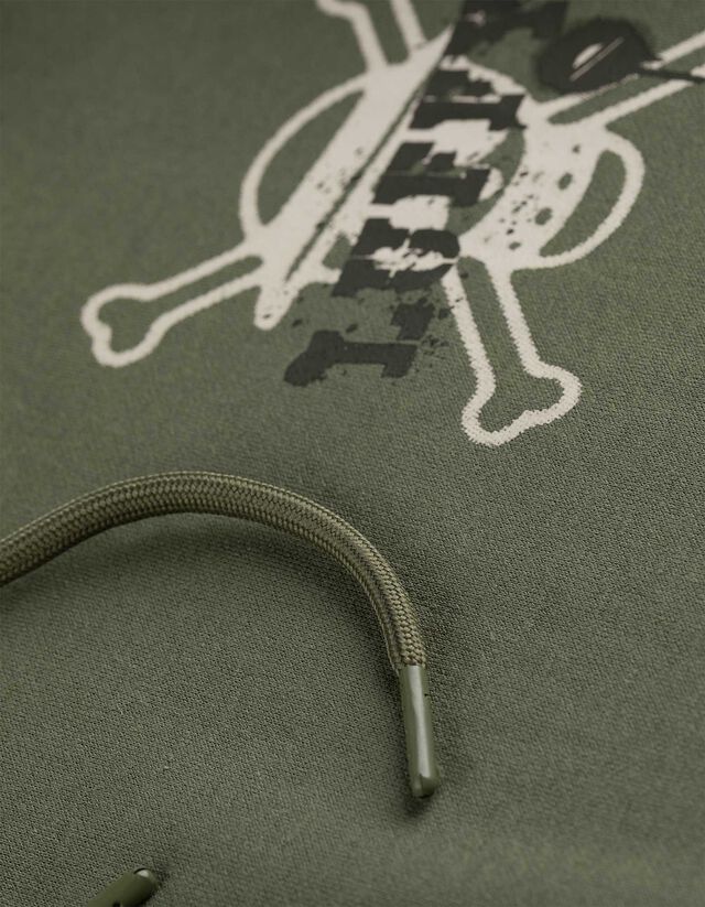 Kapucnis felső - One Piece - sötétzöld