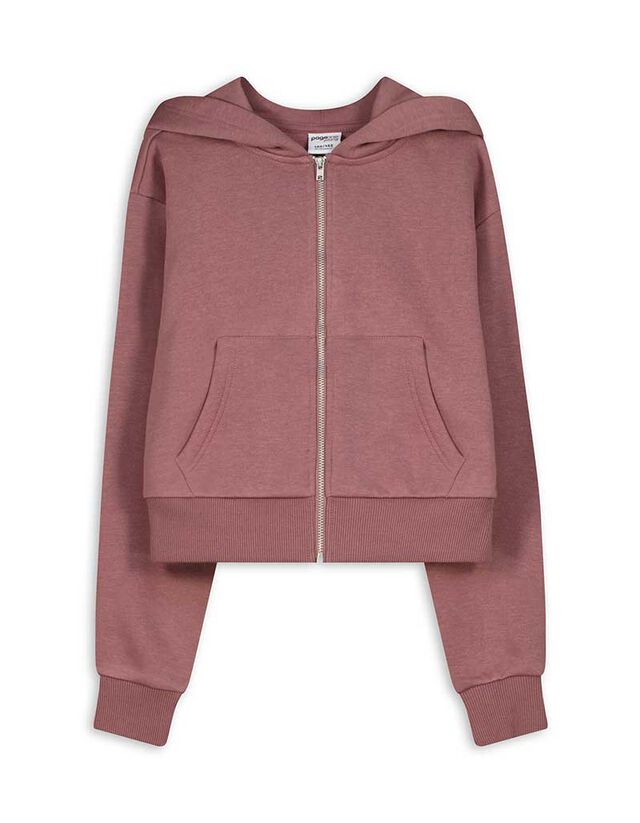 Cipzáros melegítőfelső - rövidített - sötétszürke