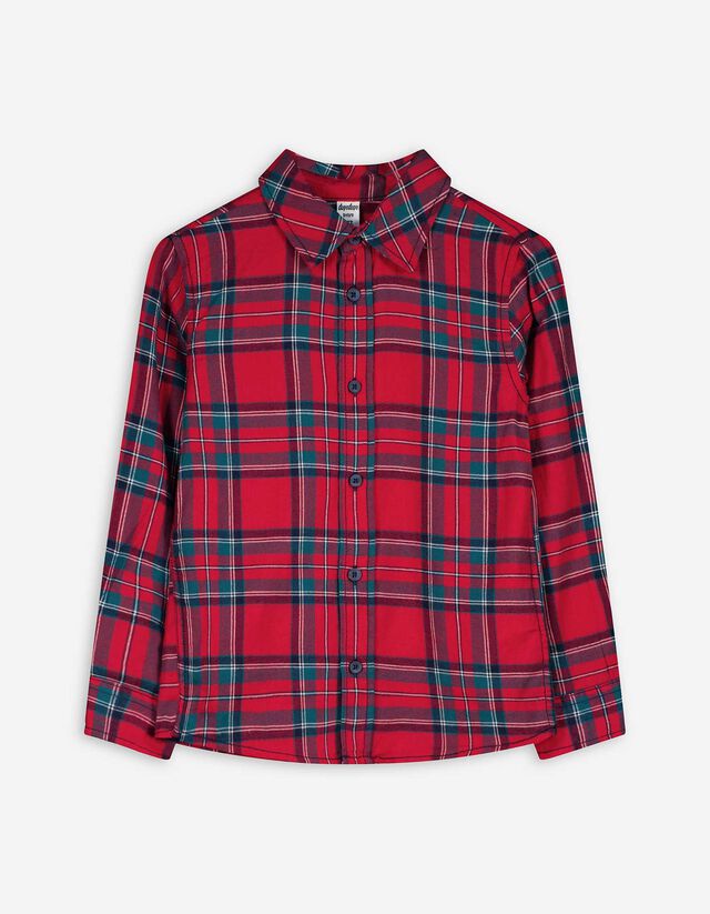 Férfi ing - Kockás - sotetkek