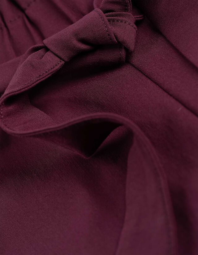 Ráncolt derekú nadrág - világos barna