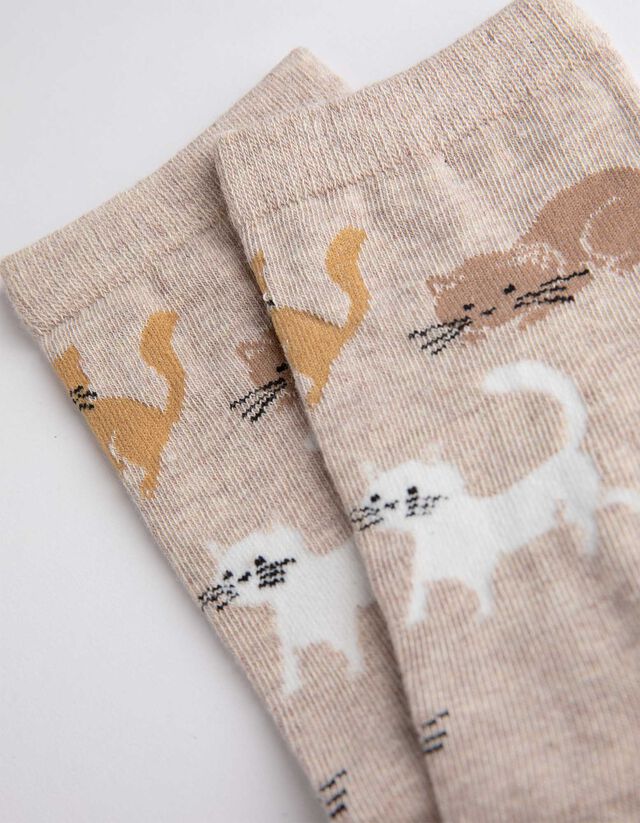 Zokni - Elszórt mintás - kék