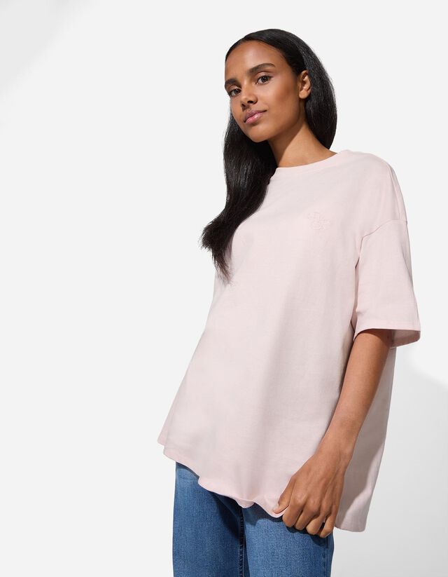 Póló - Hímzésekkel - feher