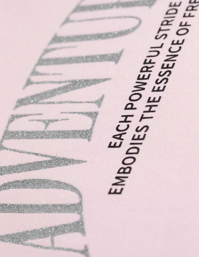 Hosszú ujjú felső - Elülső nyomtatás - pink