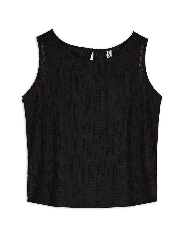 Ujjatlan felső - fekete