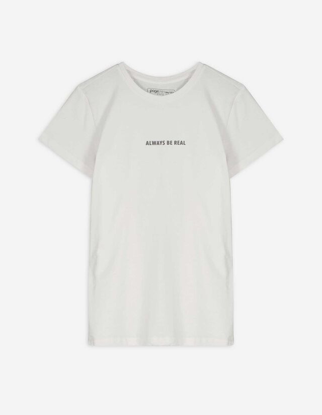 Póló - Nyomott minta - sötétszürke