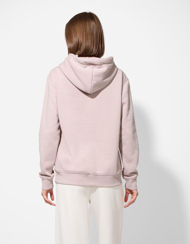 Kapucnis felső - Csipkerátéttel - szürke