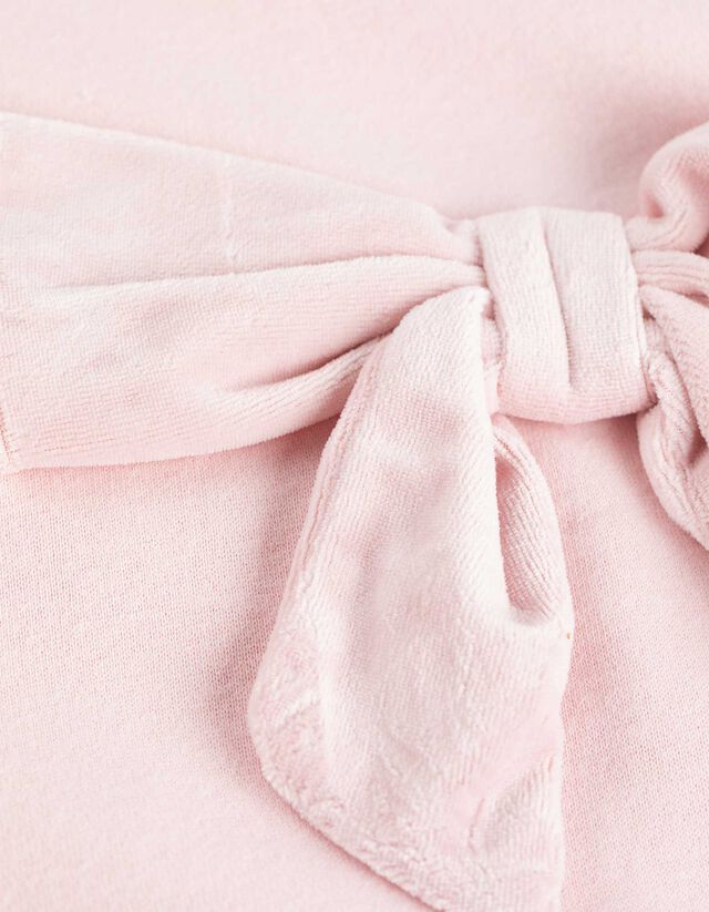 Melegítőfelső - Masnis rátéttel - rozsaszin