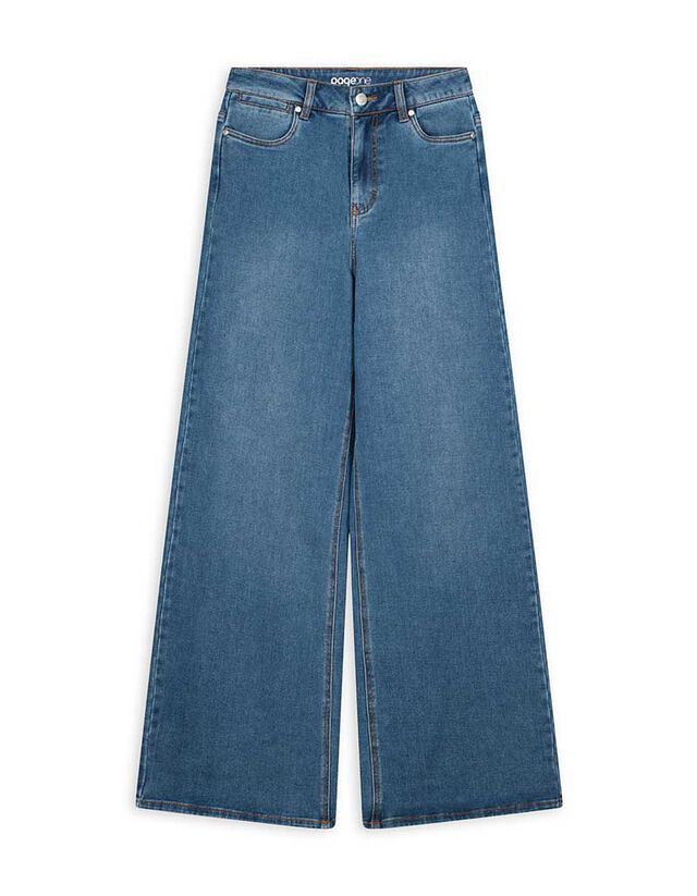 Farmernadrág - Széles fazon - kék