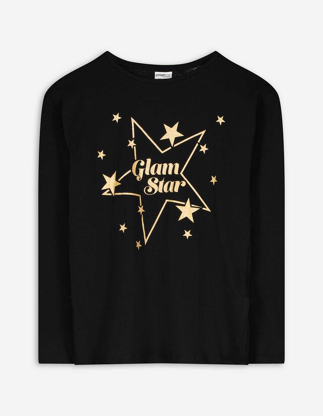 Hosszú ujjú felső - Elülső nyomtatás - pink