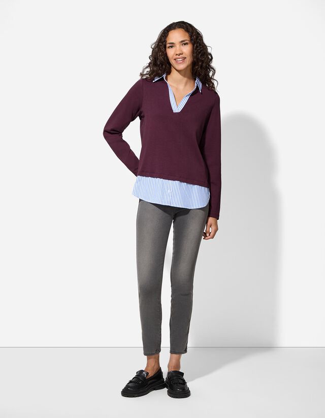 Női ing - Kétrétegű hatás - bézs