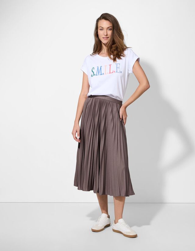 Rakott szoknya - Ráncok - feher