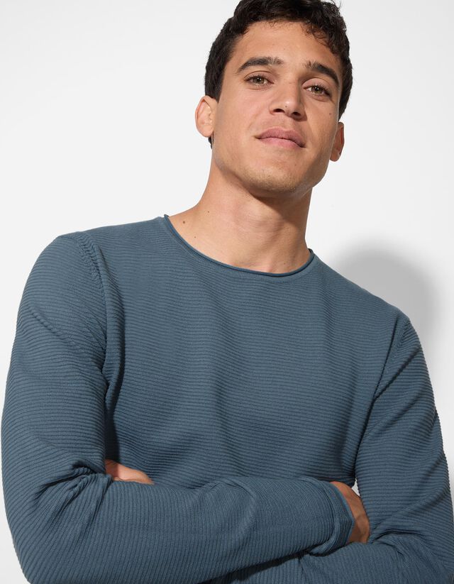 Pulóver - Kerek nyakkivágás - világos barna