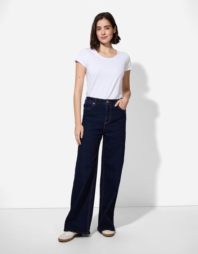 Farmernadrág - Széles fazon - kék