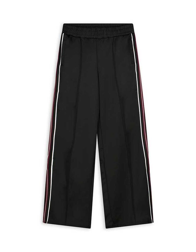 Bő nadrág - Oldalcsíkos - mélyvörös