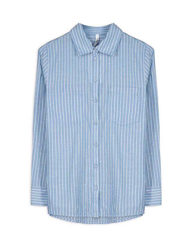 Férfi ing - Csíkos - kék