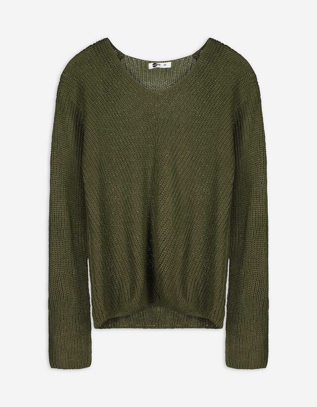 Pulóver - Egyszínű - barna