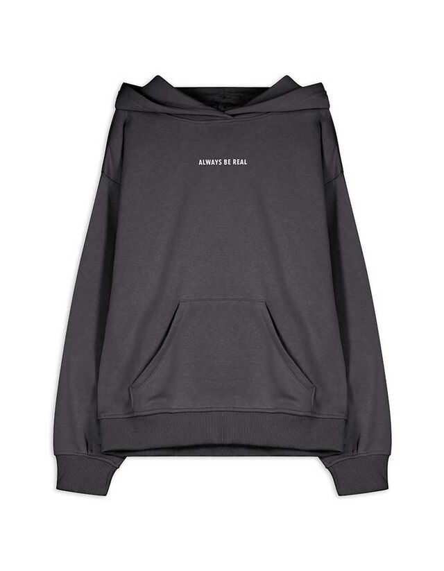 Kapucnis felső - Nyomott minta - kék