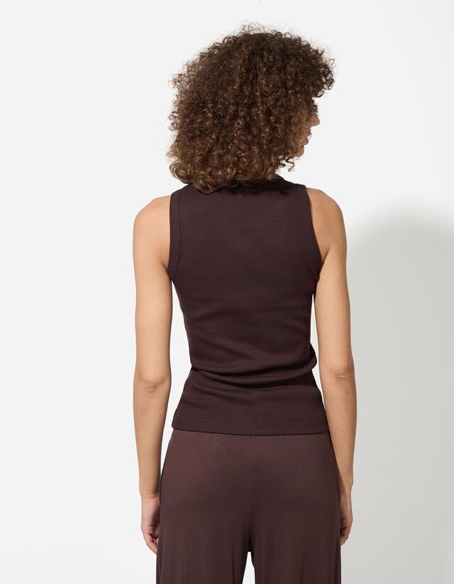 Ujjatlan felső - Szegecselt - piros