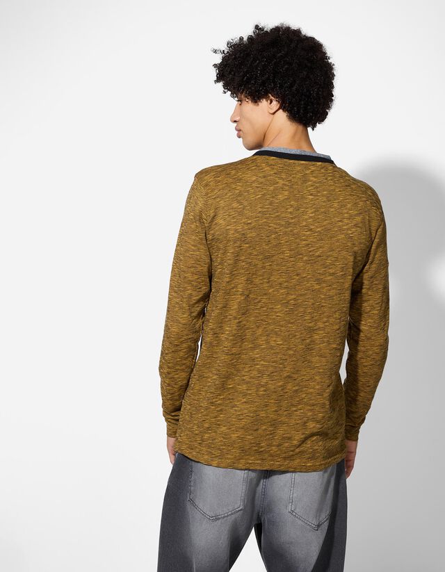 Hosszú ujjú felső - Kétrétegű hatás - zöld