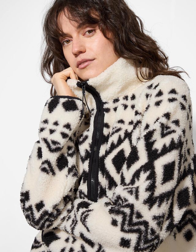 Melegítőfelső - Plüss - feher