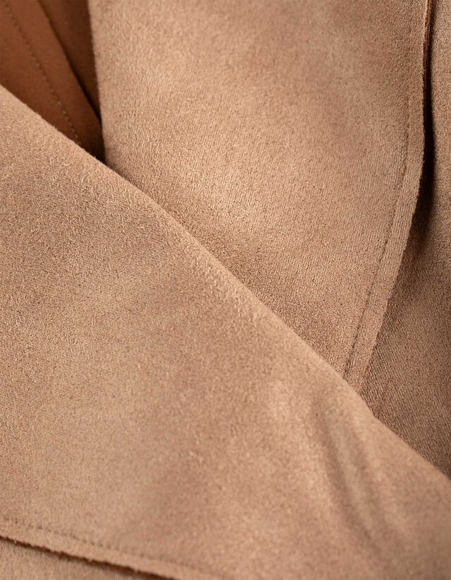 Mellény - Velúr utánzat - sötétbarna