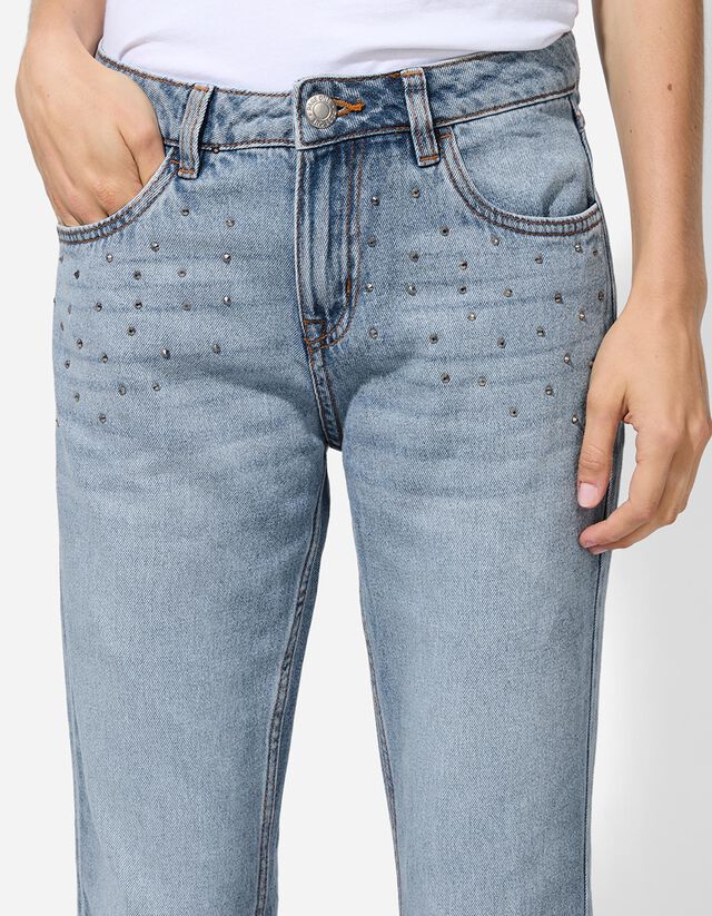 Farmernadrág - Enyhén bővülő fazon - kék