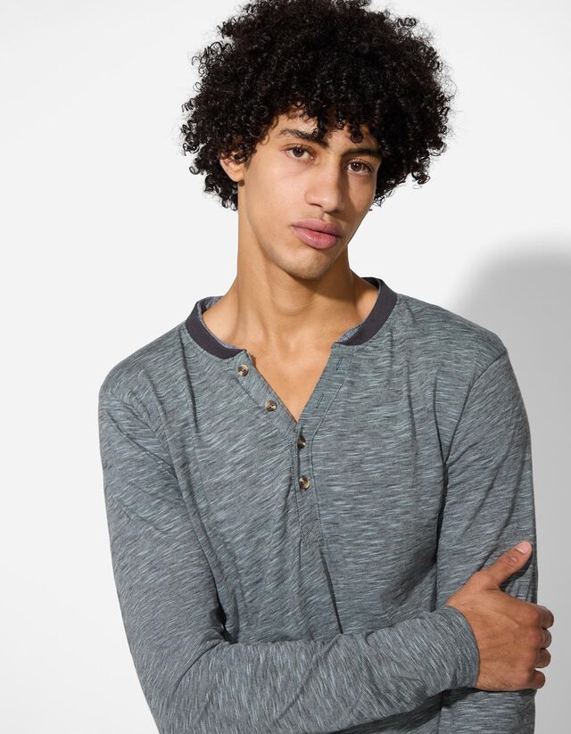 Hosszú ujjú felső - Kétrétegű hatás - zöld