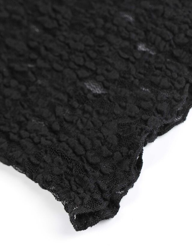 Rövid felső - Csipke - fekete