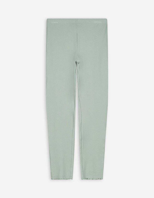 Felsőből és nadrágból álló pizsama szett - Bordázott - vilagoskek