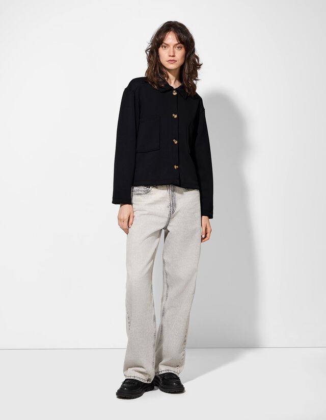 Cipzáros melegítőfelső - Modál tartalom - sotetlila