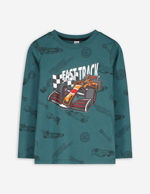 Hosszú ujjú felső - Nyomott minta - feher