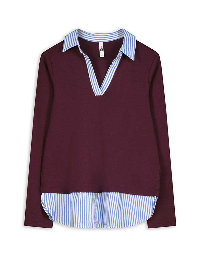 Női ing - Kétrétegű hatás - bézs