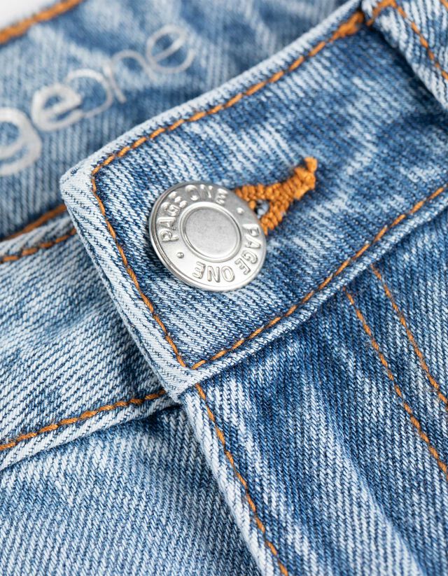 Farmernadrág - Enyhén bővülő fazon - kék