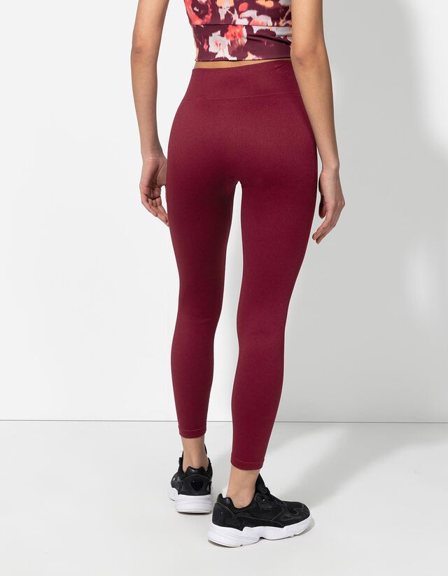 Legging - Bordázott - fekete