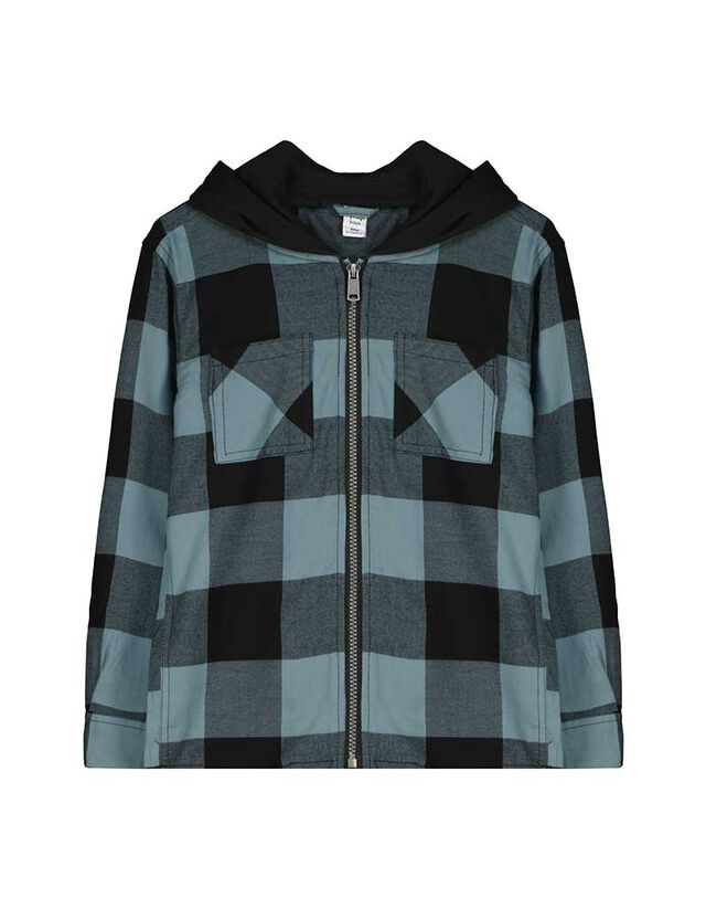 Férfi ing - Kapucni - zöld