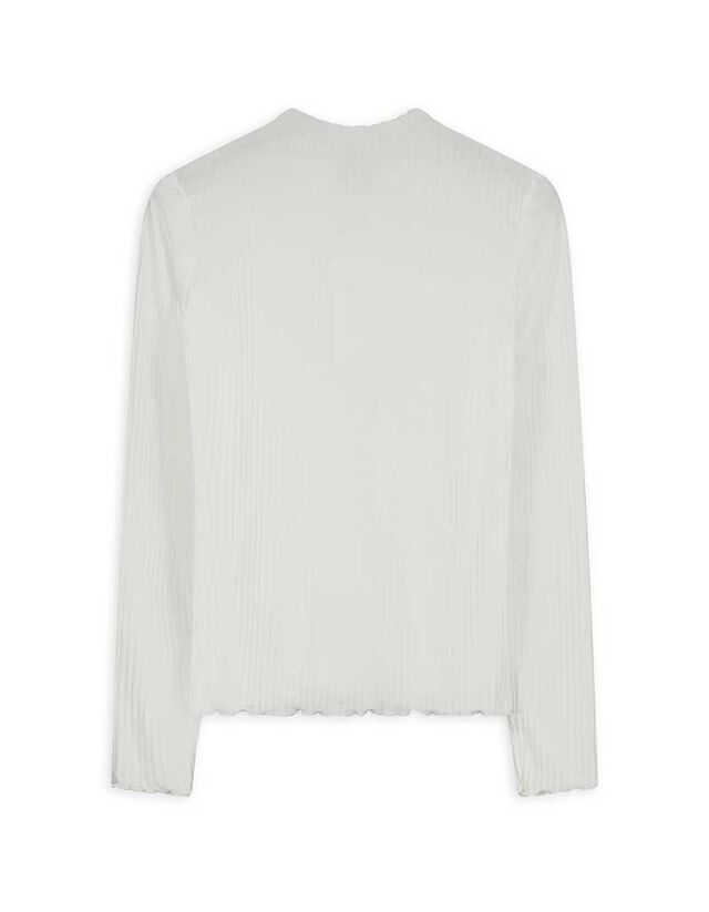 Hosszú ujjú felső - Bordázott - fekete