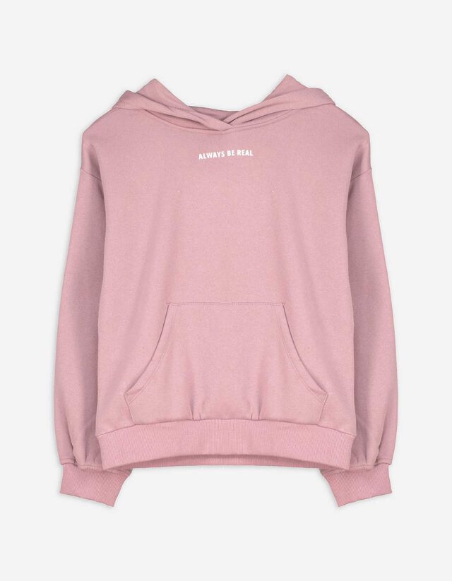 Kapucnis felső - Nyomott minta - kék