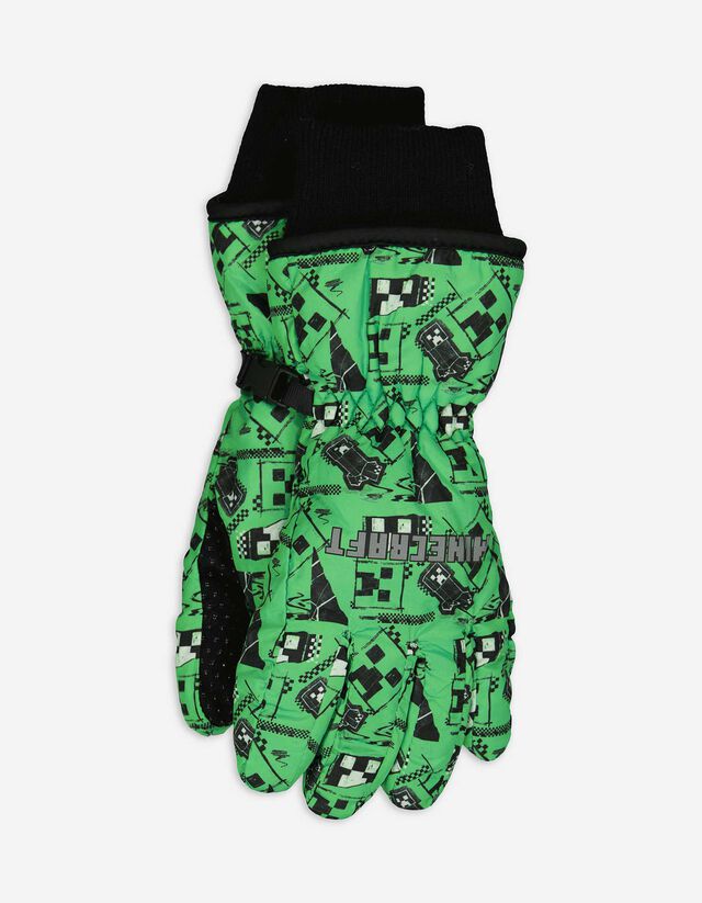 Síkesztyű - Minecraft - zöld