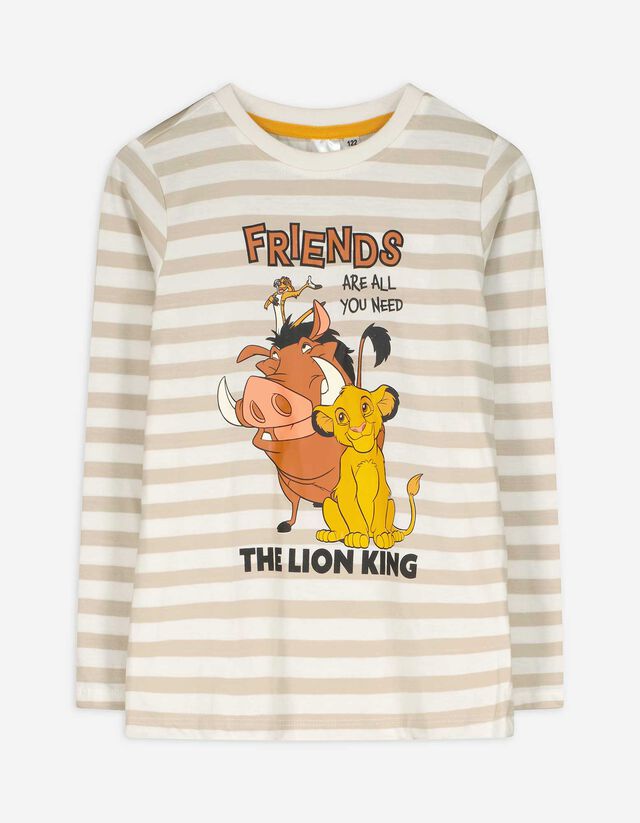 Hosszú ujjú felső - Oroszlánkirály - feher