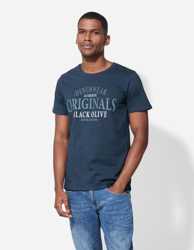 Póló - Nyomott minta - sárga