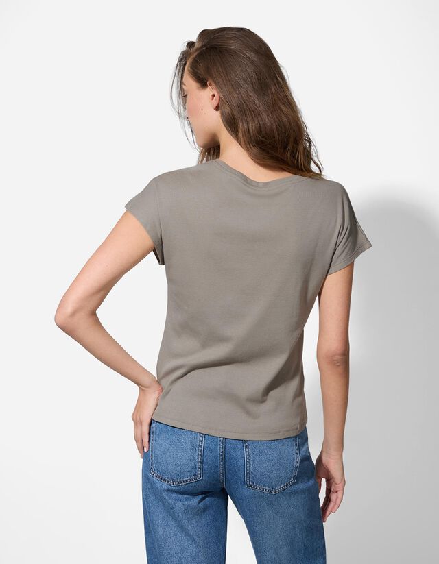 Póló - Pamut keverék - vilagos zold