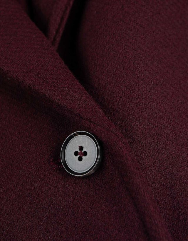 Kabát - Gyapjú megjelenés - sotetlila