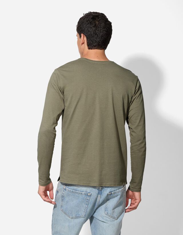 Hosszú ujjú felső - Kerek nyakkivágás - vilagos zold