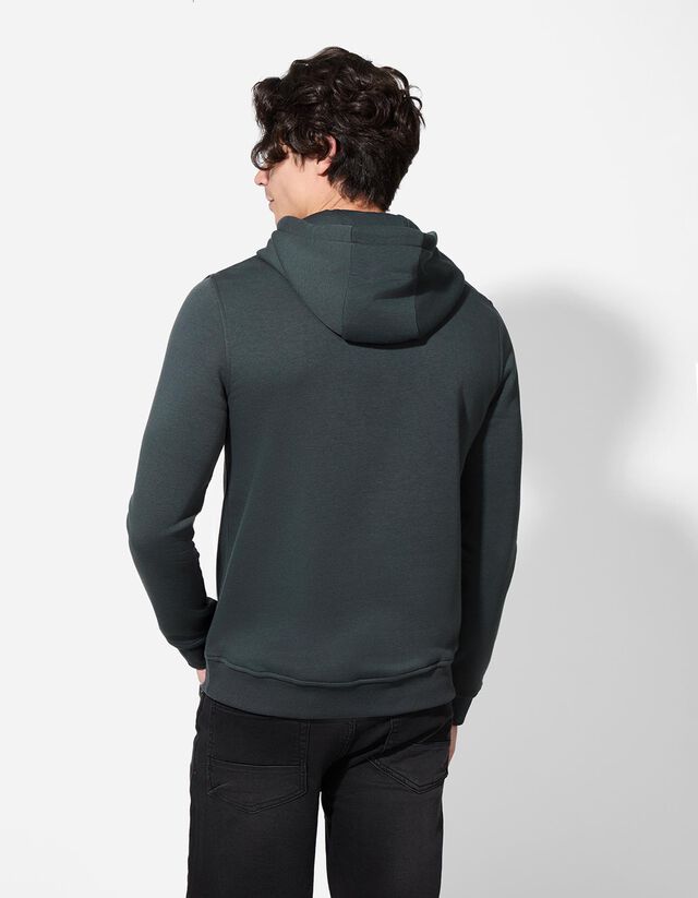 Kapucnis felső - Pamut keverék - sotetkek